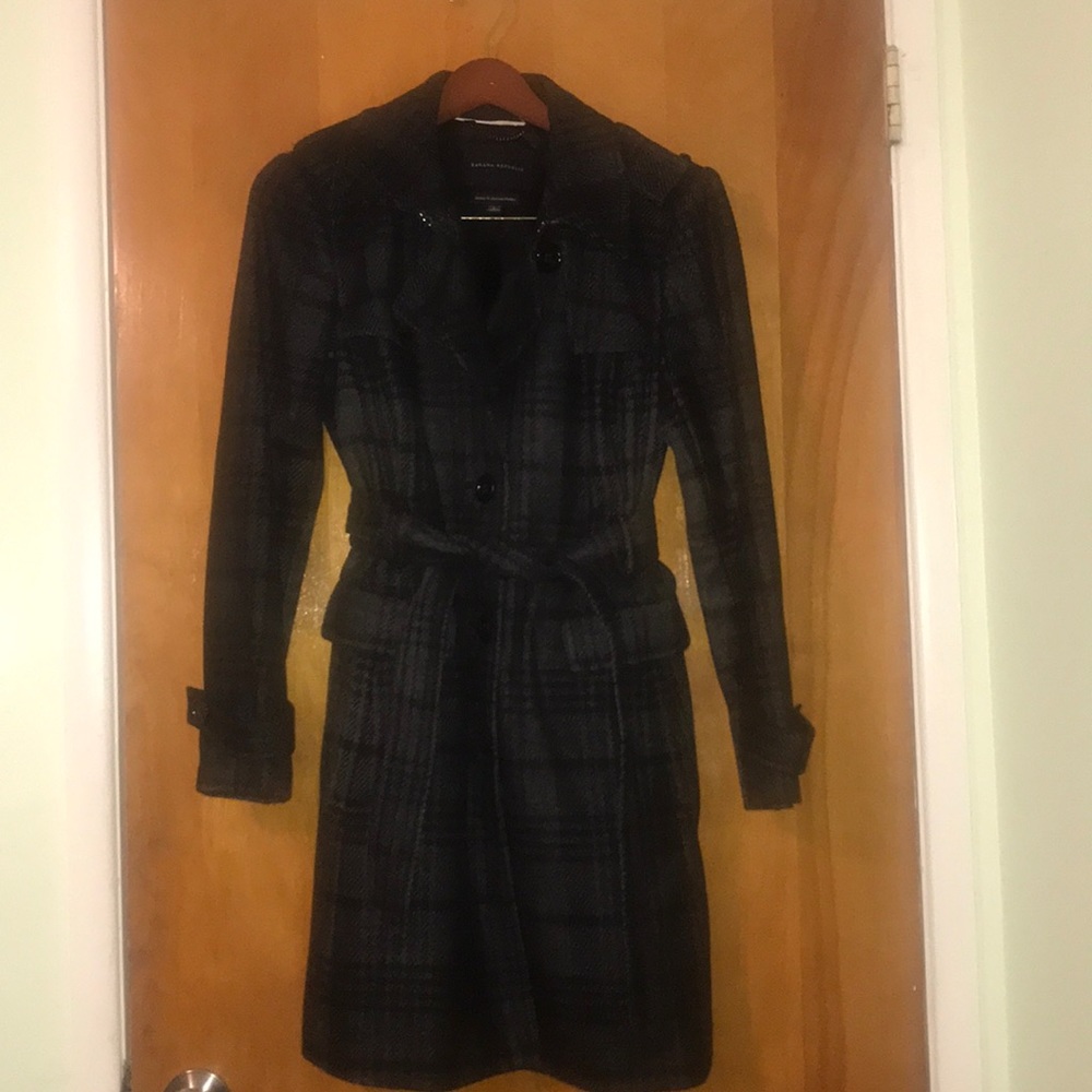 Petite Large BR Wool Trench Coat